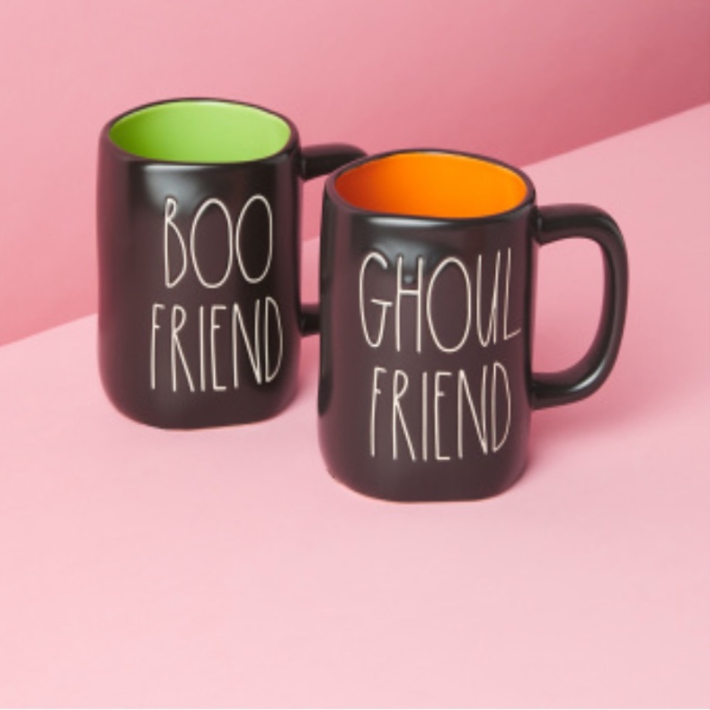 Rae Dunn Couples (Boo/Ghoul) Halloween Mug Set
